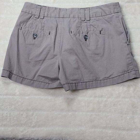 Ann Taylor LOFT Light Brown Flat Front Casual Chino Shorts Size 2 Women's Twill - Picture 4 of 5